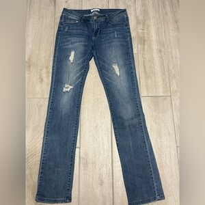 Elan Classic Blue Distressed Jeans
